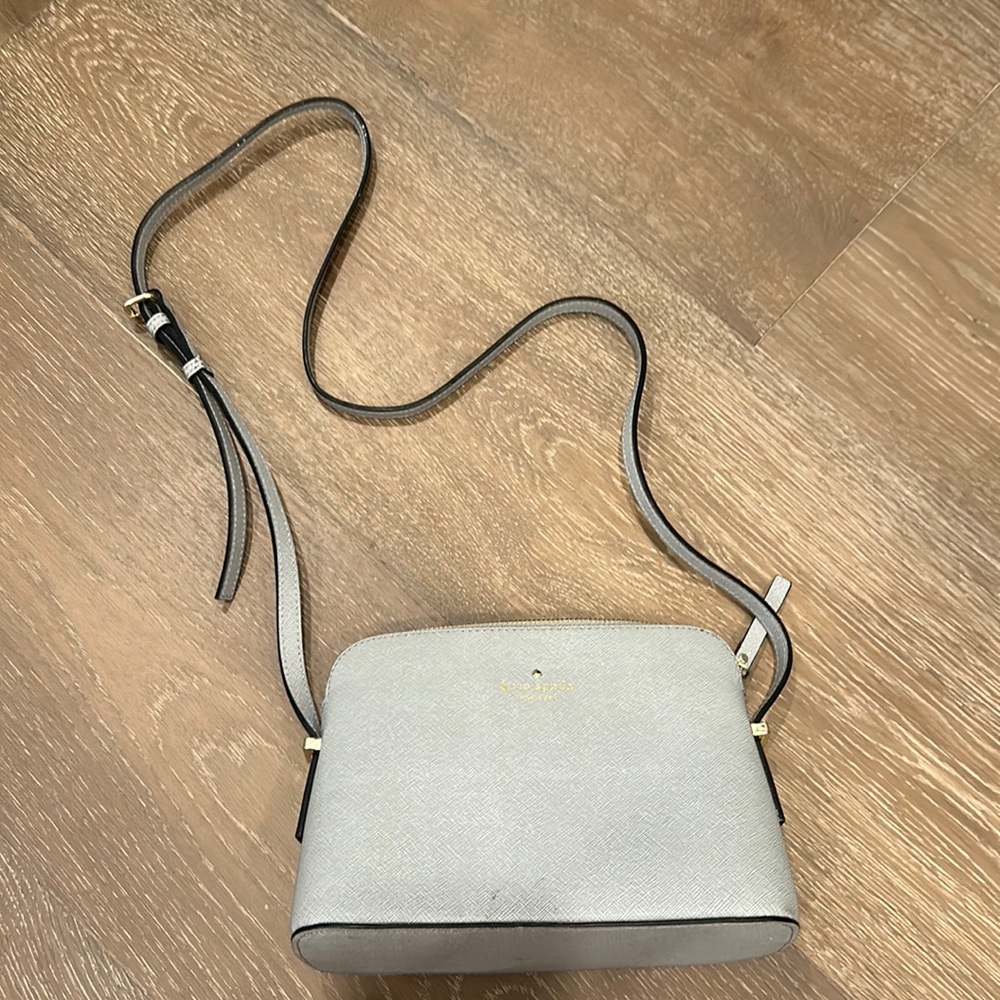 silver/Grey kate spade bag